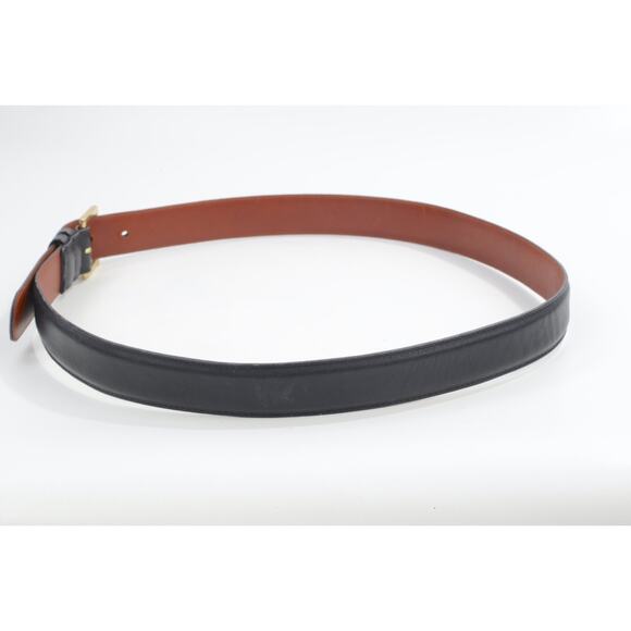 Vintage Coach Black Cowhide Leather Waist Belt Size 36 / 90 Classic Buckle main image 13
